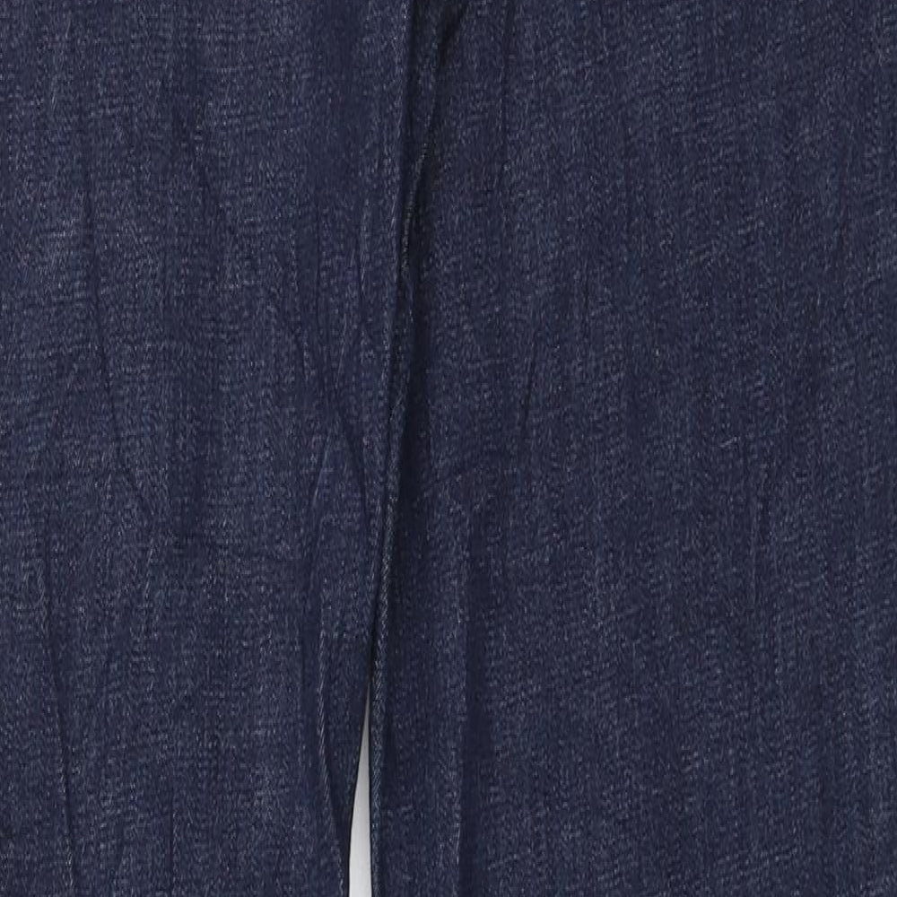 Marks and Spencer Boys Blue Polyester Straight Jeans Size 12-13 Years Regular Zip