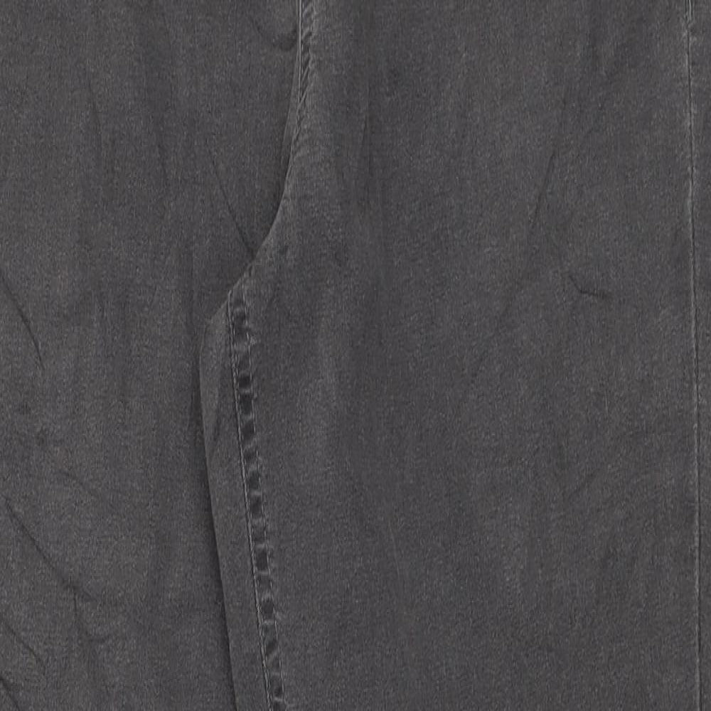 Marks and Spencer Womens Grey Polyester Jegging Jeans Size 14 L28 in Regular Zip