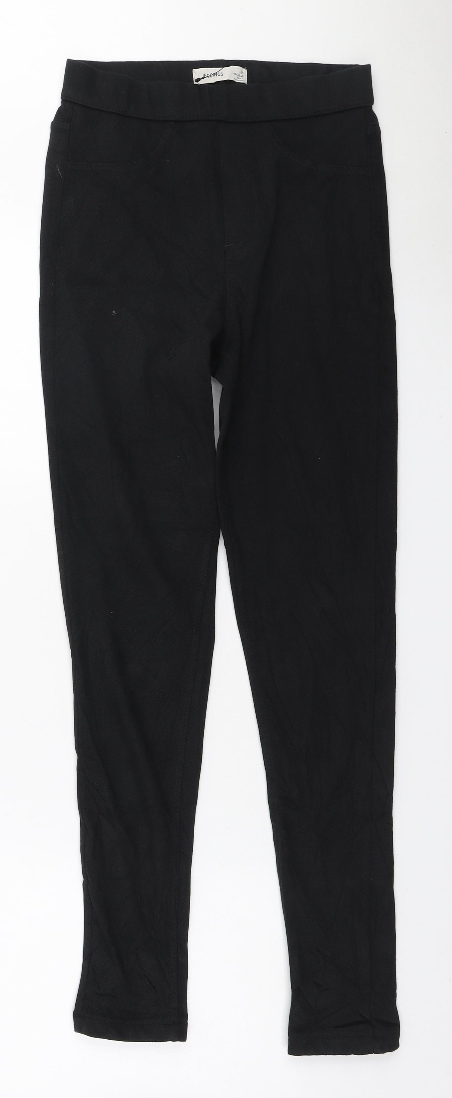 Marks and Spencer Womens Black Cotton Jegging Jeans Size 8 L28 in Regular