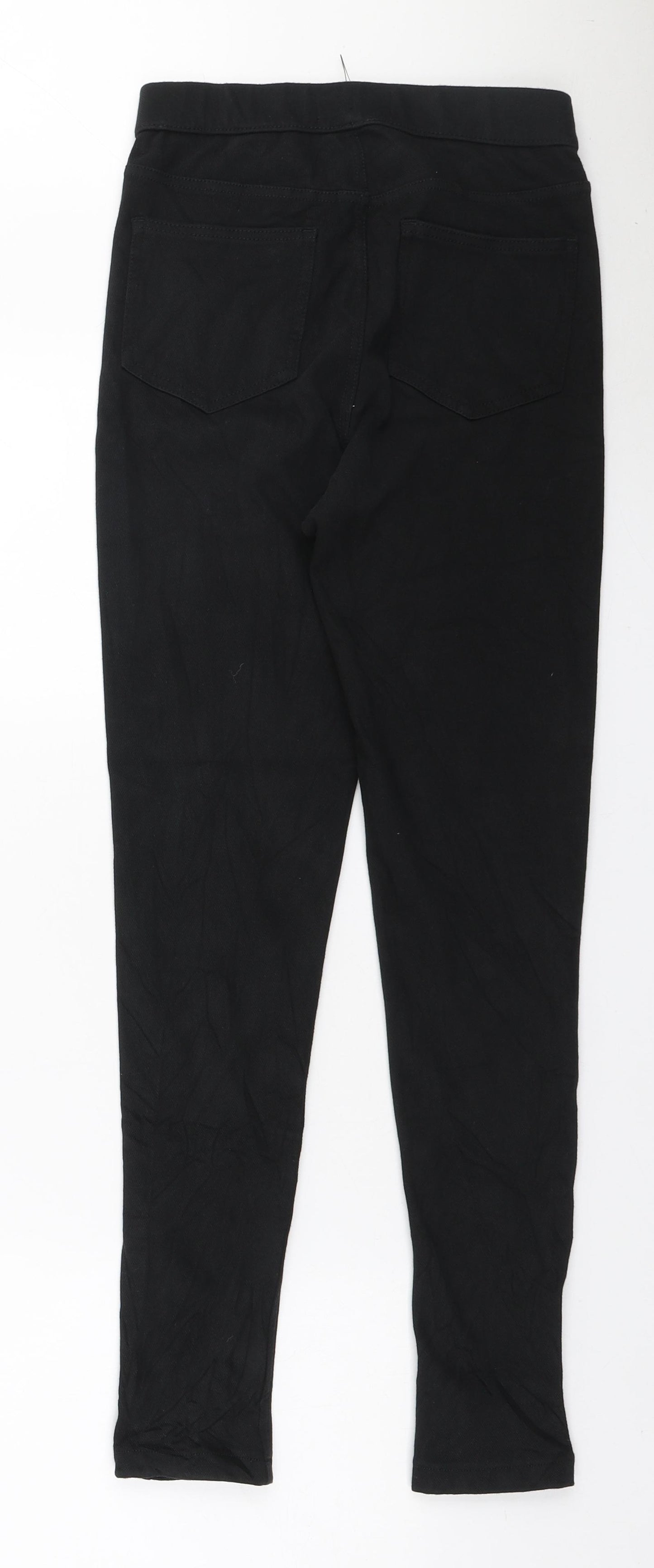 Marks and Spencer Womens Black Cotton Jegging Jeans Size 8 L28 in Regular