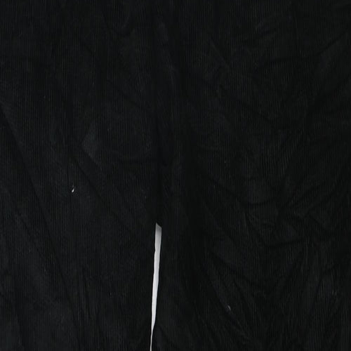Marks and Spencer Mens Green Cotton Trousers Size 34 in L33 in Regular Zip