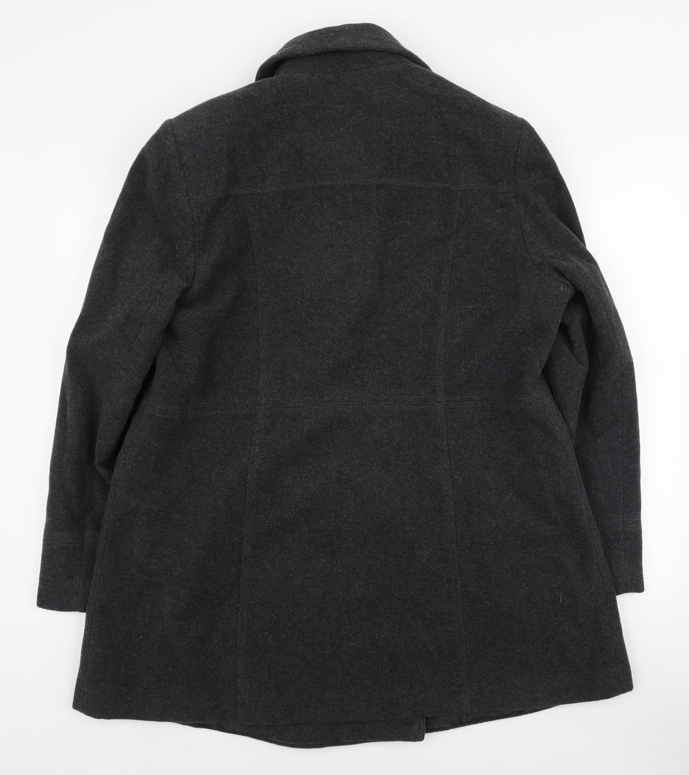 BHS Womens Grey Overcoat Coat Size 20 Button