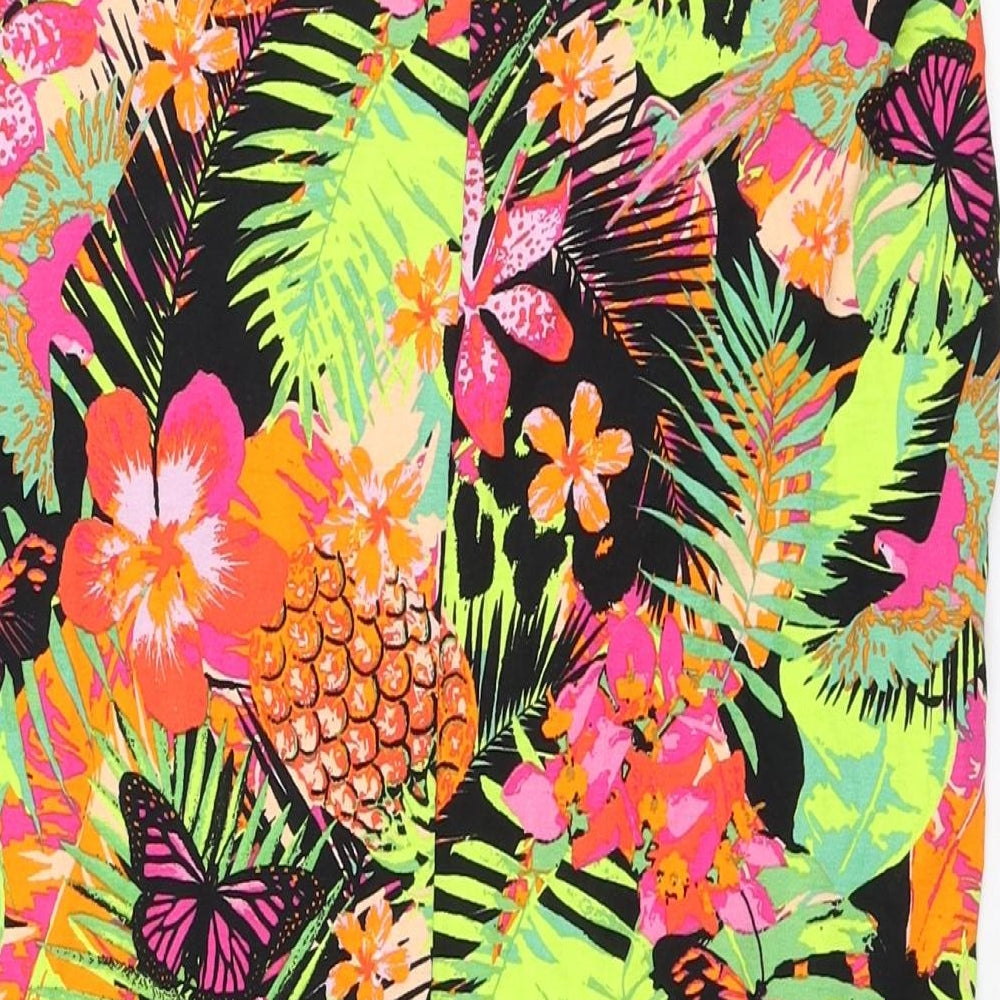 George Womens Multicoloured Floral Viscose Straight & Pencil Skirt Size 12