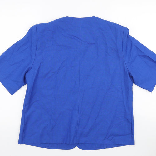 Gordon Wyatt Womens Blue Jacket Blazer Size 16 Button