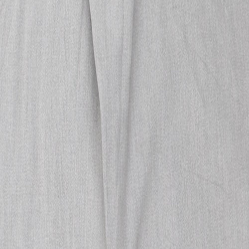 Marks and Spencer Womens Grey Cotton Skinny Jeans Size 8 L29 in Regular Zip