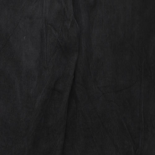 Marks and Spencer Womens Black Cotton Bootcut Jeans Size 18 L32 in Regular Zip