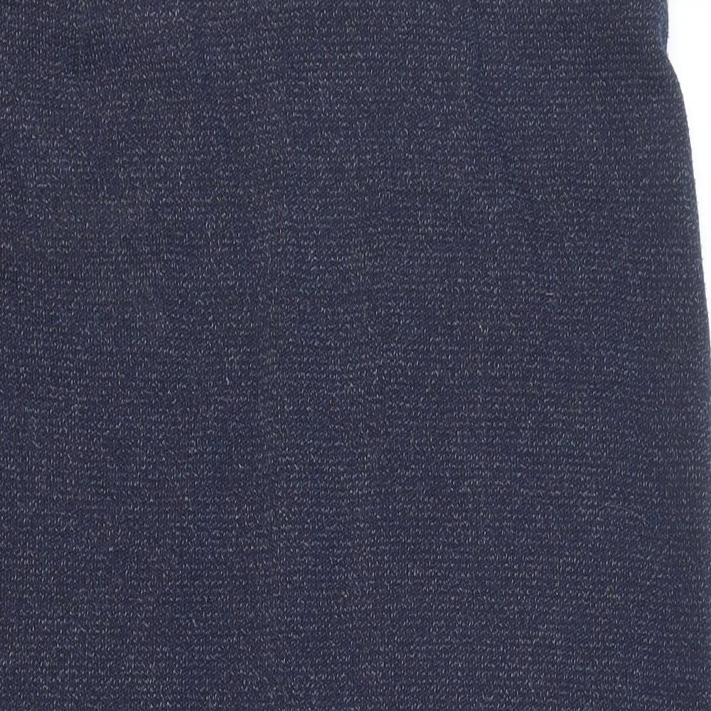 NEXT Womens Blue Polyester Straight & Pencil Skirt Size 14