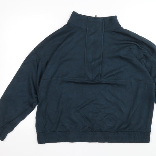 F&F Womens Blue Nylon Pullover Sweatshirt Size 20 Pullover