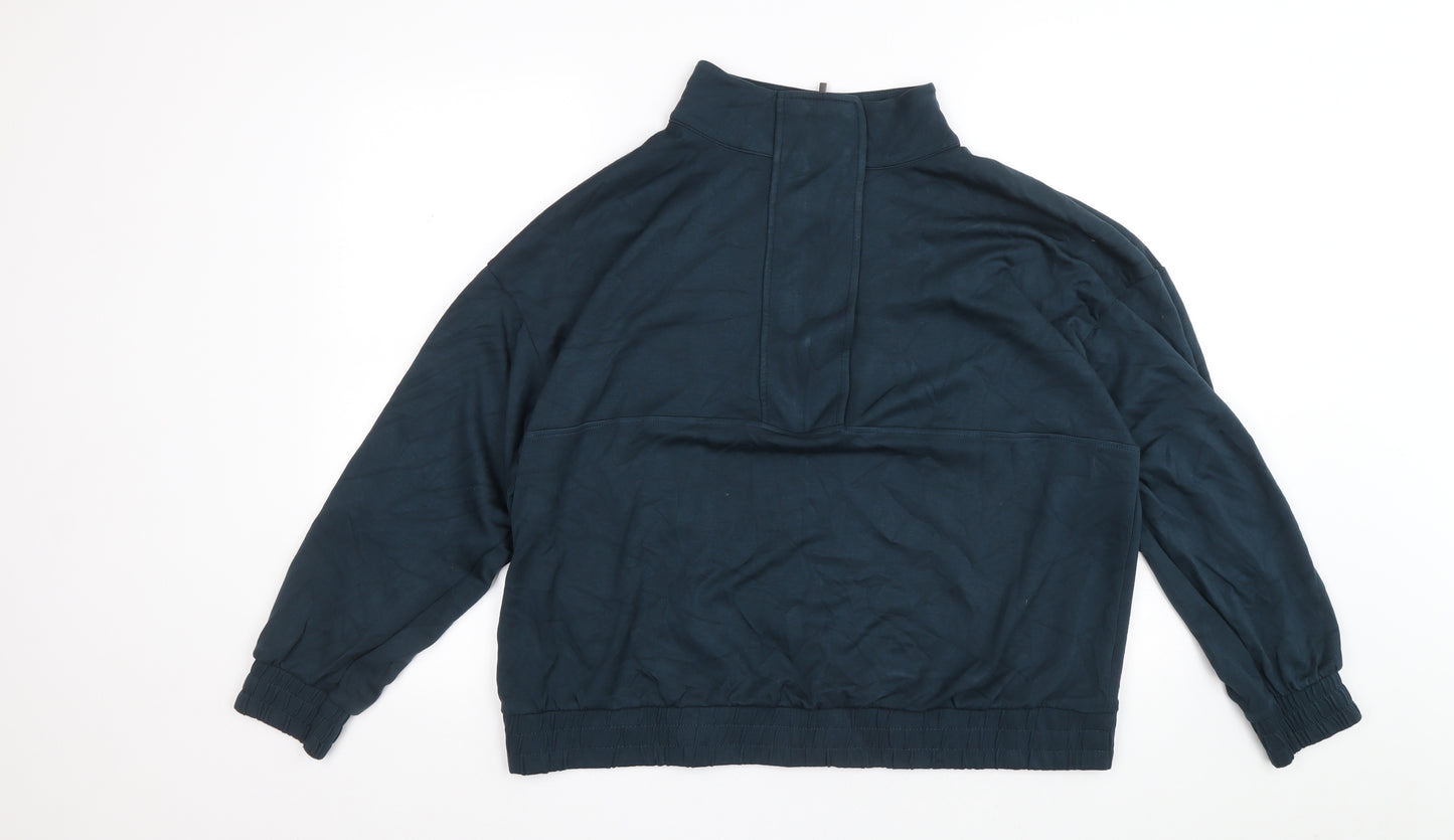 F&F Womens Blue Nylon Pullover Sweatshirt Size 20 Pullover