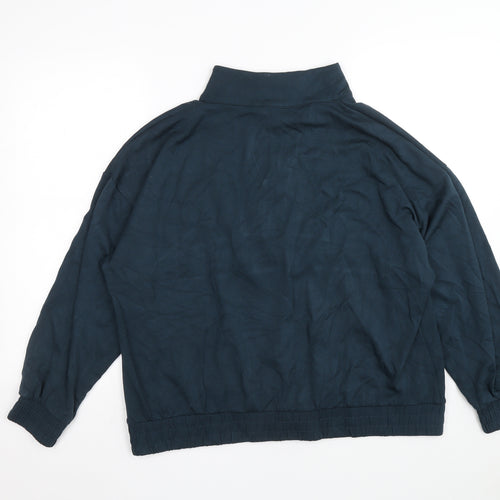 F&F Womens Blue Nylon Pullover Sweatshirt Size 20 Pullover