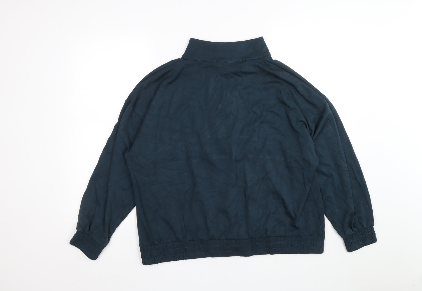 F&F Womens Blue Nylon Pullover Sweatshirt Size 20 Pullover