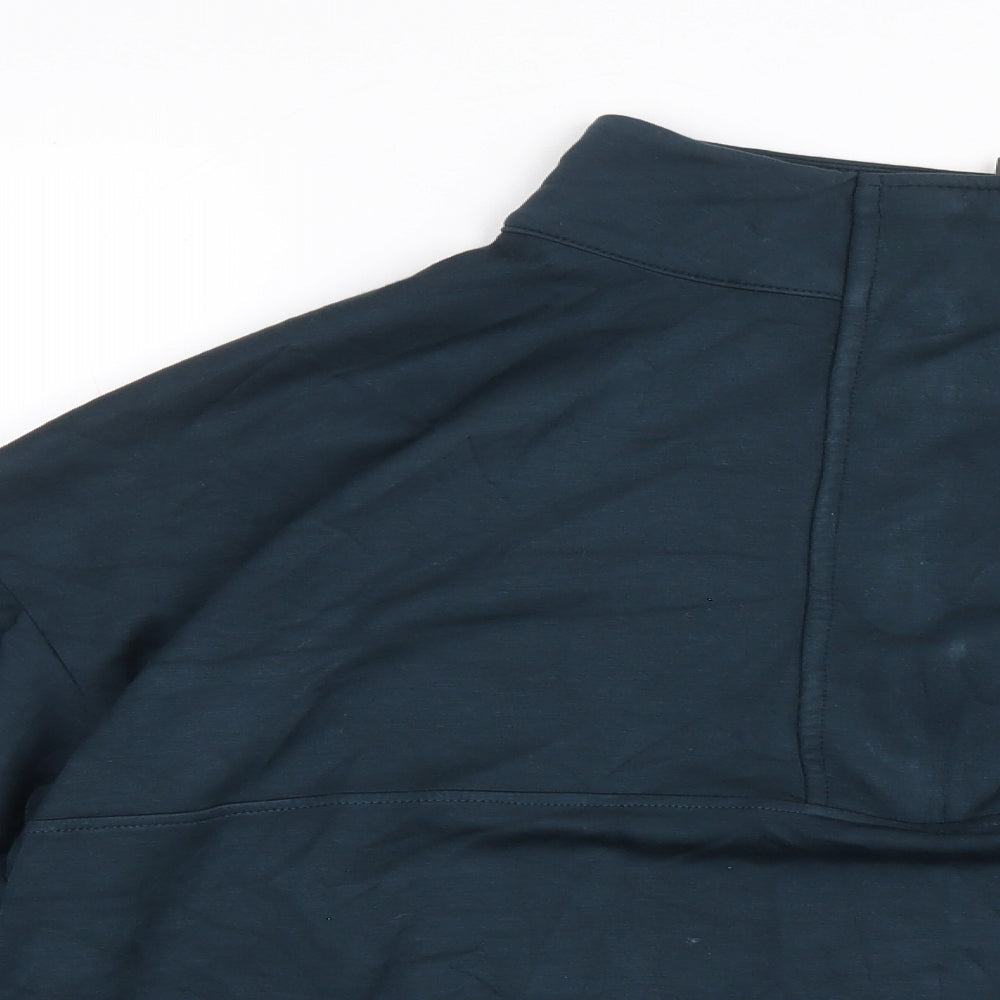 F&F Womens Blue Nylon Pullover Sweatshirt Size 20 Pullover