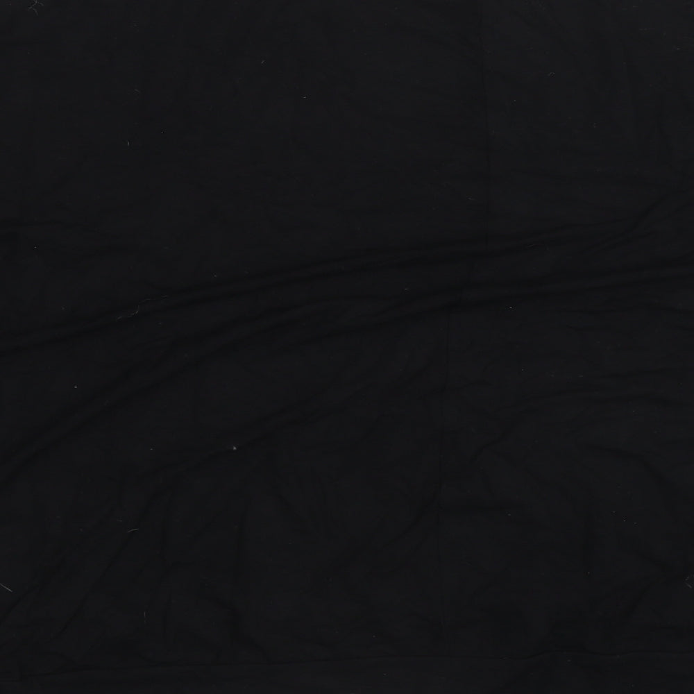 Dorothy Perkins Womens Black Viscose Basic Blouse Size 18 Boat Neck