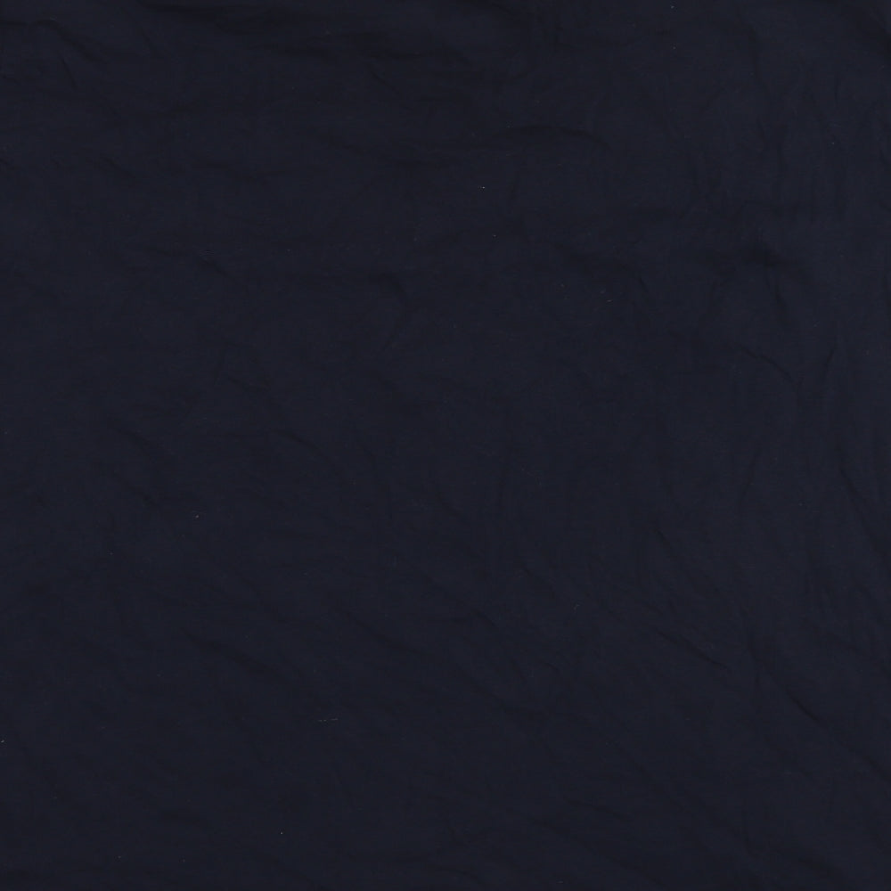 Preworn Mens Blue Cotton T-Shirt Size XL Round Neck - Jingle bell rock