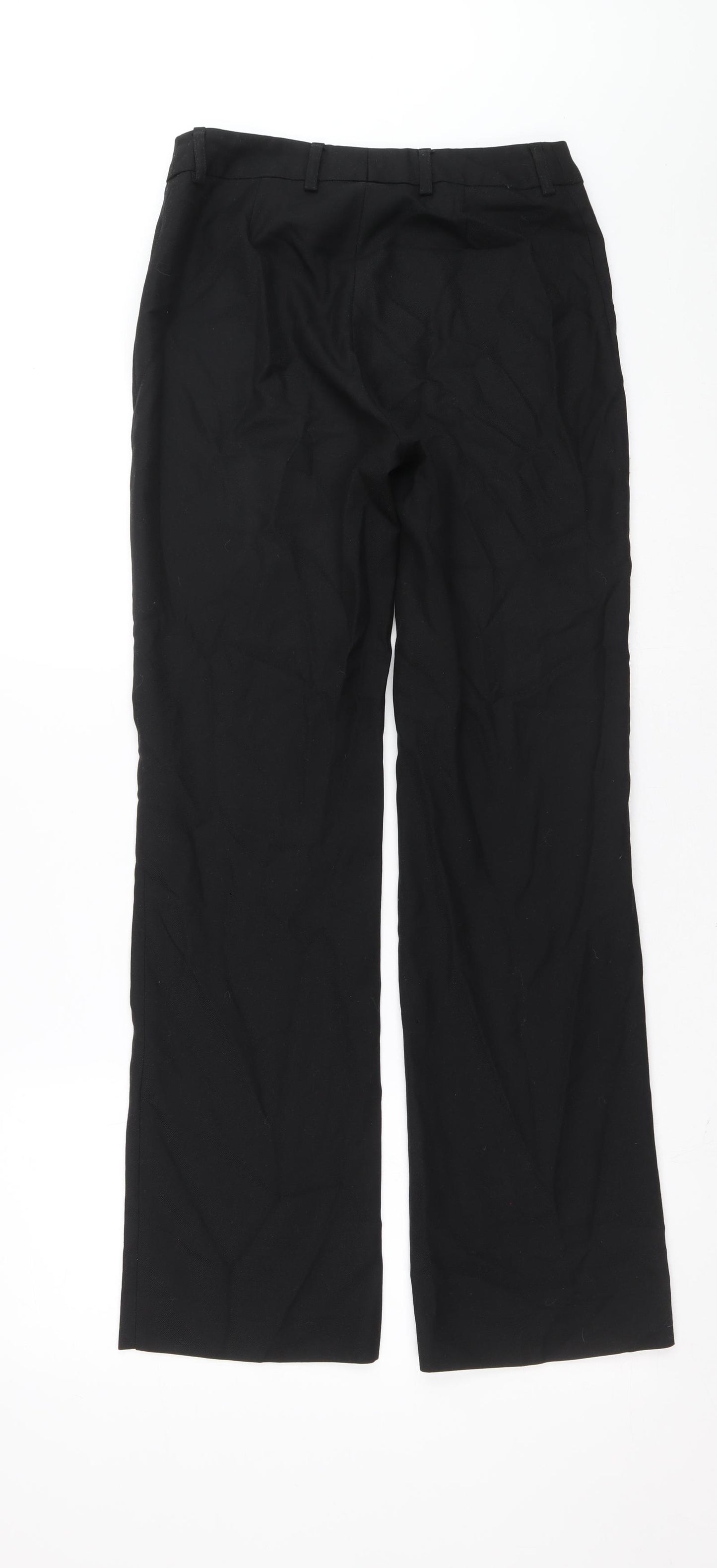 Clubclass Womens Black Polyester Trousers Size 28 in L30.5 in Regular Zip