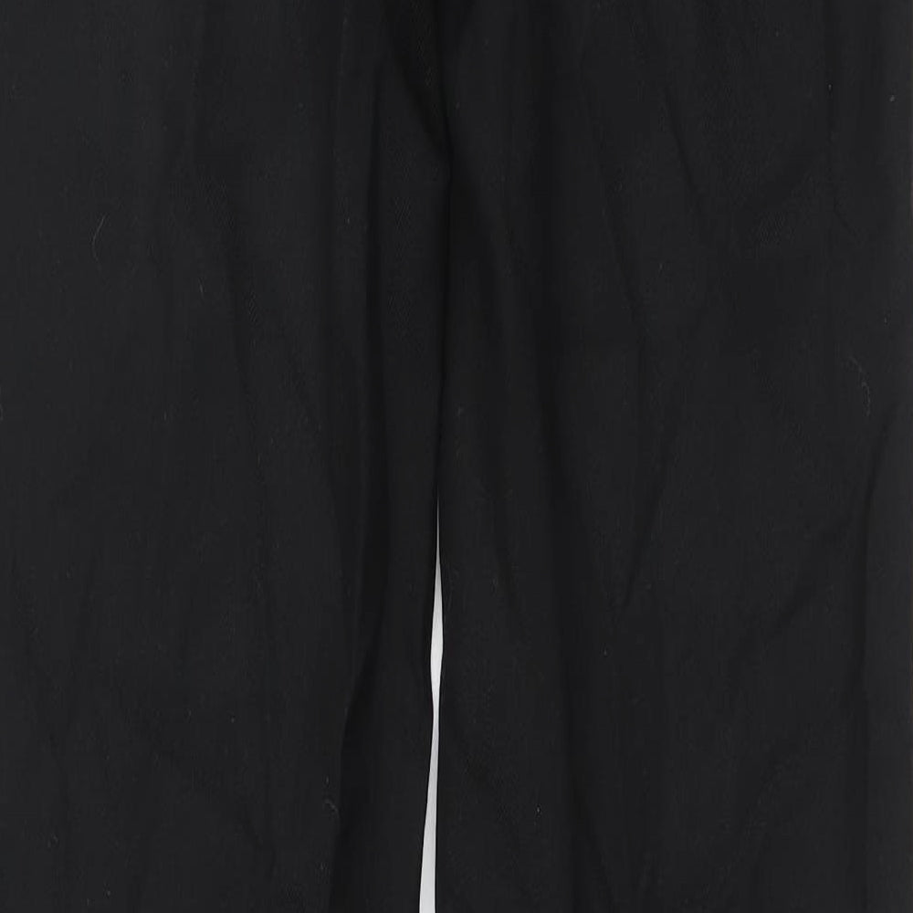 Clubclass Womens Black Polyester Trousers Size 28 in L30.5 in Regular Zip