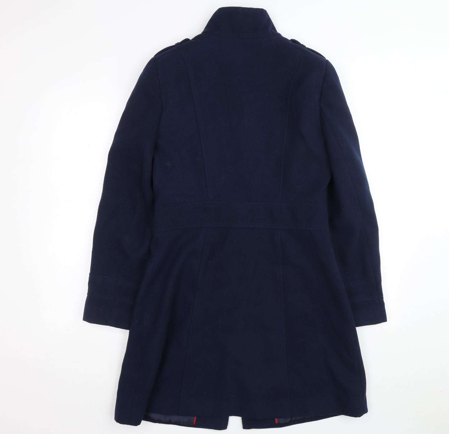 Paraphrase Womens Blue Overcoat Coat Size 10 Button