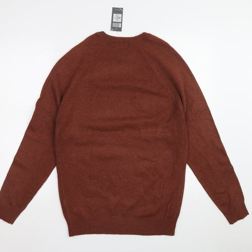 Primark Mens Brown Round Neck Polyester Pullover Jumper Size M