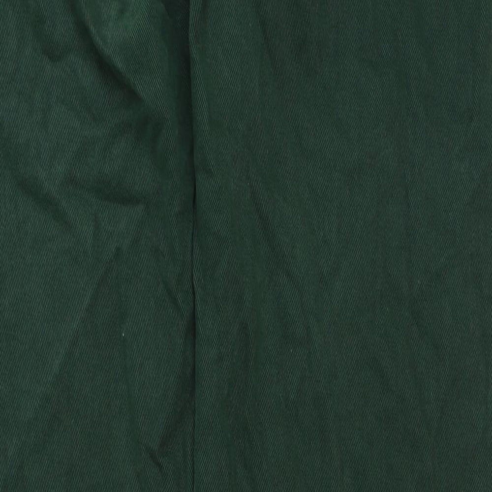 Pull&Bear Womens Green Cotton Straight Jeans Size 10 L33 in Regular Button