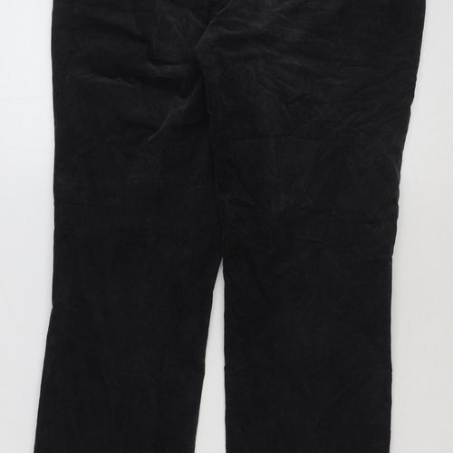 Dressman Mens Black Cotton Straight Jeans Size 34 in L21 in Regular Button