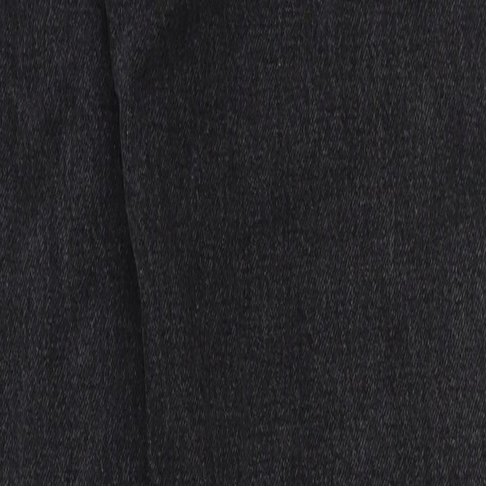 Pull&Bear Womens Grey Cotton Mom Jeans Size 8 L29 in Regular Button