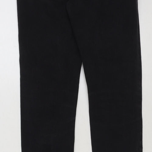 Marks and Spencer Womens Black Cotton Skinny Jeans Size 8 L31 in Regular Button