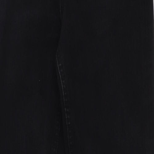 Marks and Spencer Womens Black Cotton Skinny Jeans Size 8 L31 in Regular Button