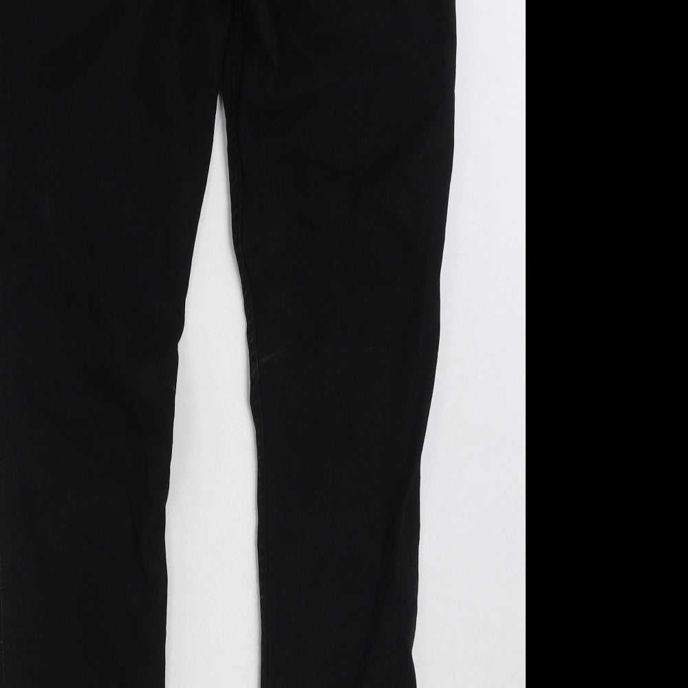 M&Co Womens Black Cotton Jegging Jeans Size 14 L29 in Regular