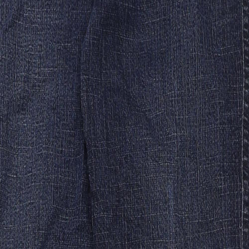 oops Womens Blue Cotton Straight Jeans Size 28 in L32 in Regular Button