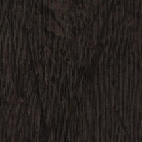 Marks and Spencer Mens Brown Cotton Trousers Size 34 in L29 in Regular Button