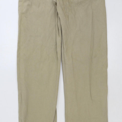 Signature by Levi Strauss & Co. Mens Beige Cotton Chino Trousers Size 34 in L34 in Regular Button