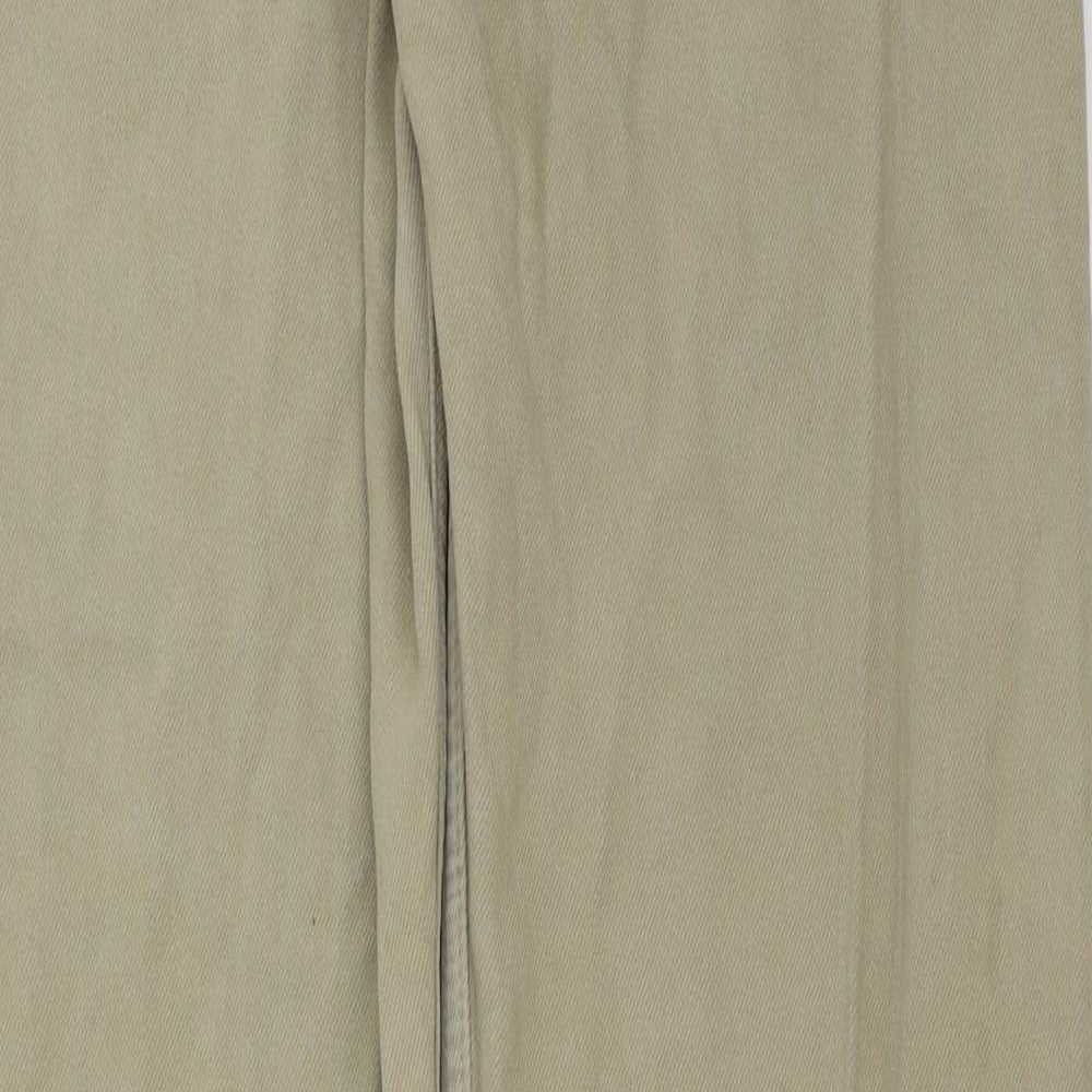 Signature by Levi Strauss & Co. Mens Beige Cotton Chino Trousers Size 34 in L34 in Regular Button