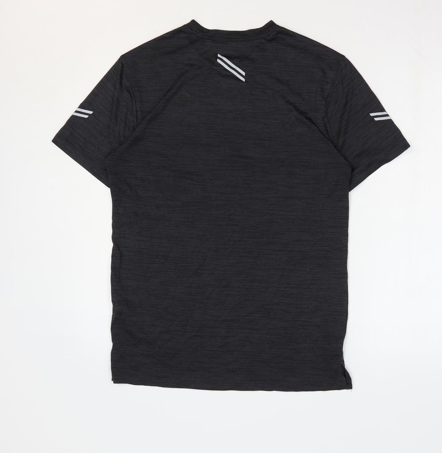 NEXT Mens Grey Polyester Basic T-Shirt Size S Round Neck Pullover