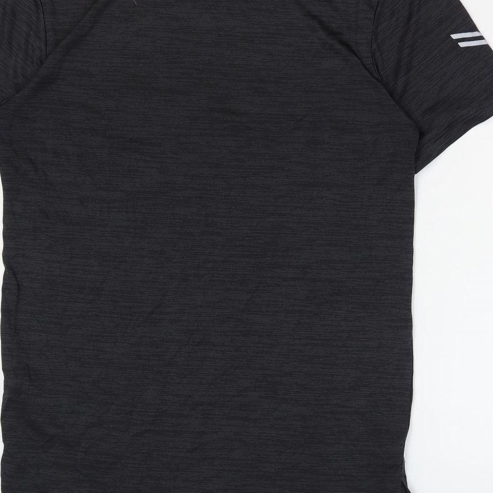 NEXT Mens Grey Polyester Basic T-Shirt Size S Round Neck Pullover