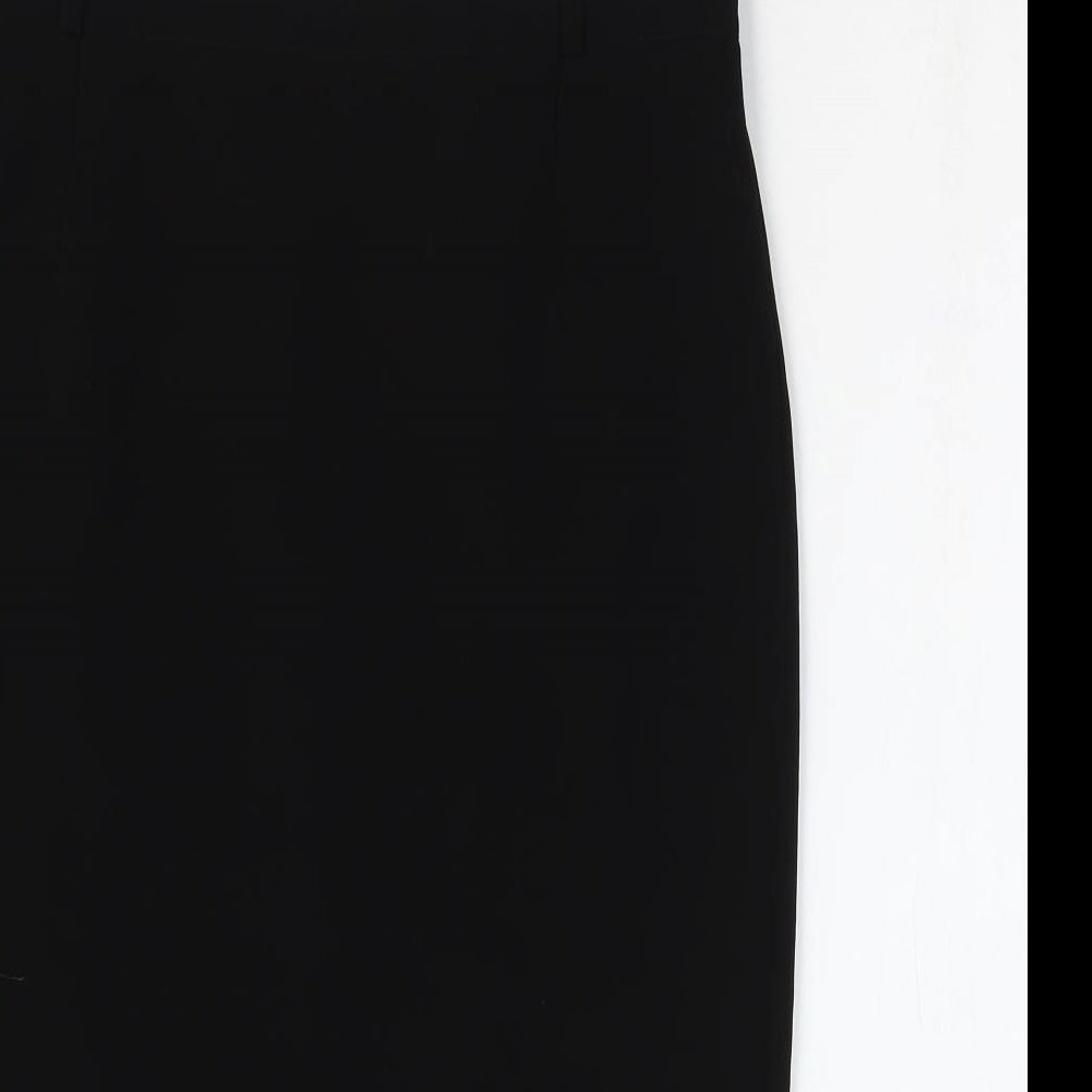 Gerry Weber Womens Black Polyester Straight & Pencil Skirt Size 16 Zip