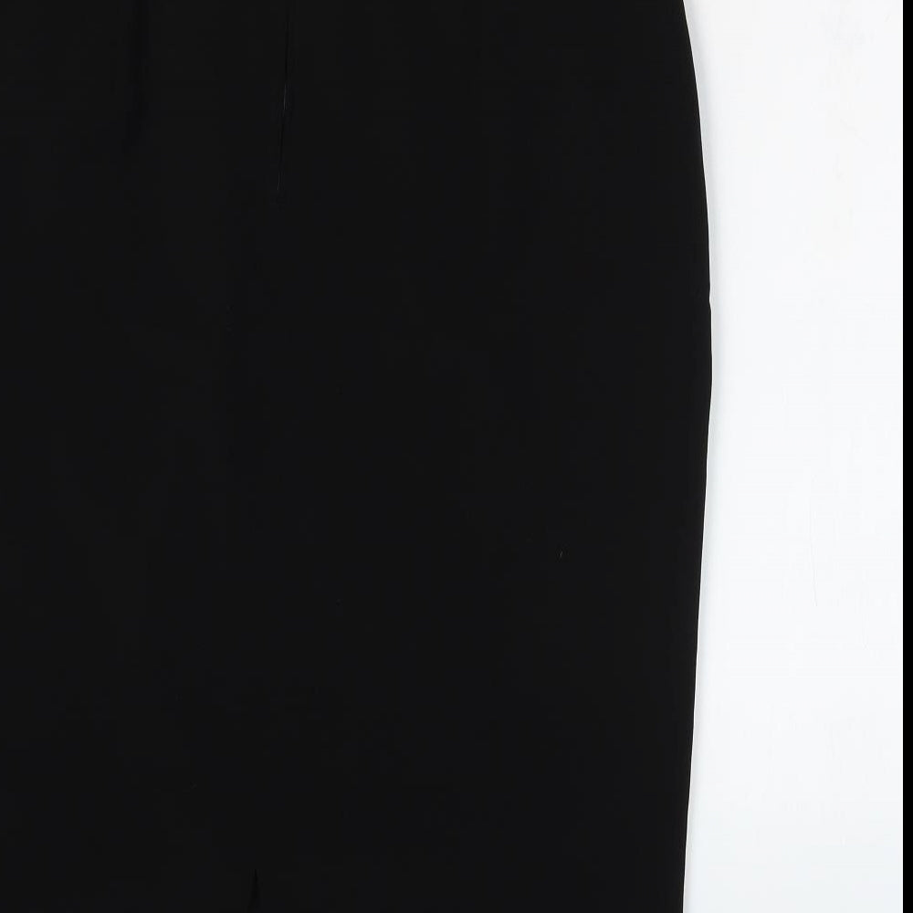 Gerry Weber Womens Black Polyester Straight & Pencil Skirt Size 16 Zip
