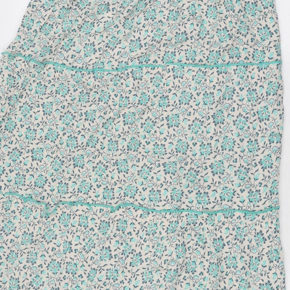 Per Una Womens Multicoloured Floral Polyester Maxi Skirt Size 16 Drawstring