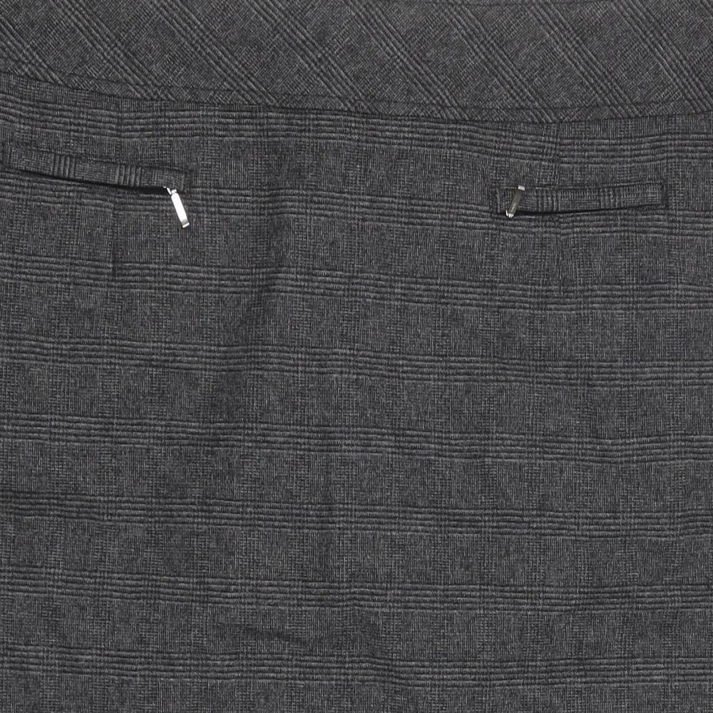Marks and Spencer Womens Grey Polyester Straight & Pencil Skirt Size 18 Zip