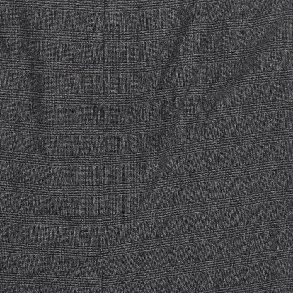 Marks and Spencer Womens Grey Polyester Straight & Pencil Skirt Size 18 Zip