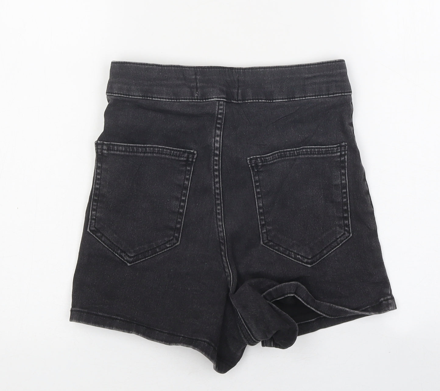 New Look Girls Black 100% Polyester Hot Pants Shorts Size 13 Years Regular Zip