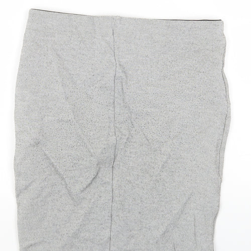 Stradivarius Womens Grey Viscose Straight & Pencil Skirt Size S