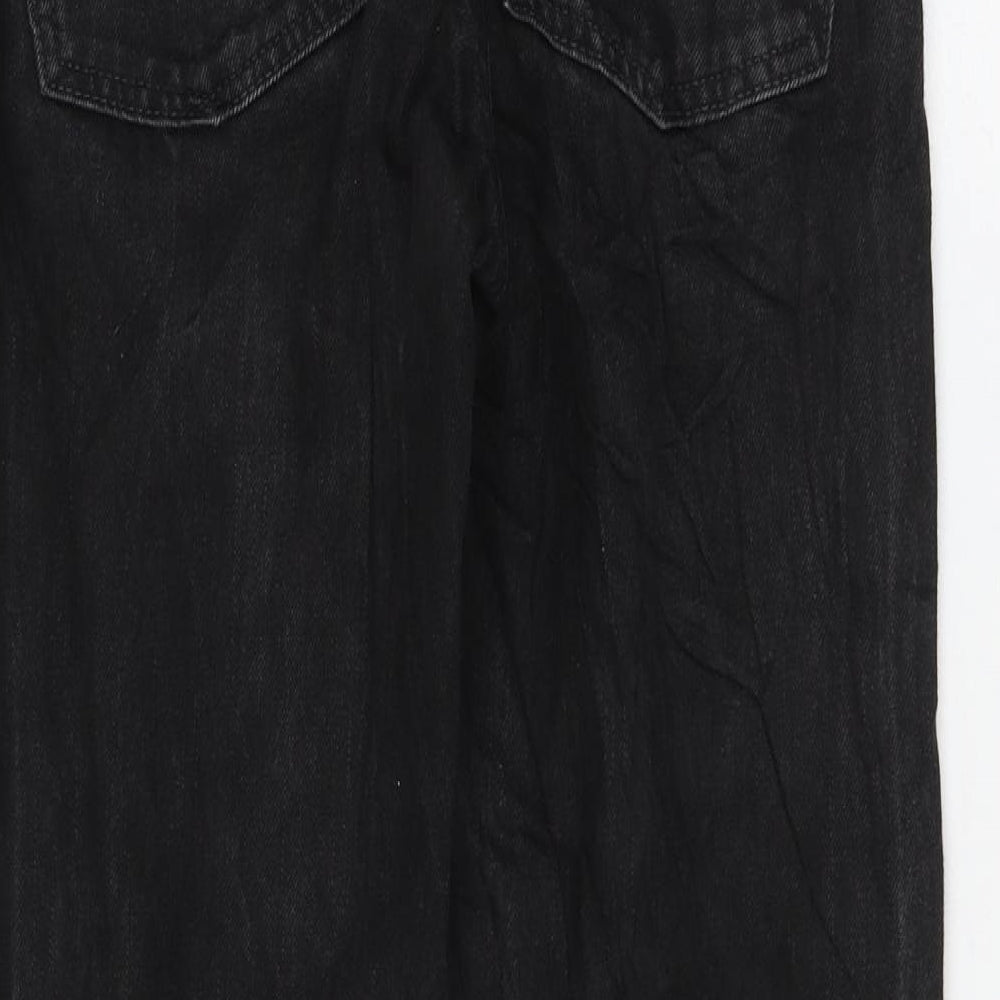 Gap Womens Black Cotton Straight Jeans Size 28 in L28 in Regular Zip