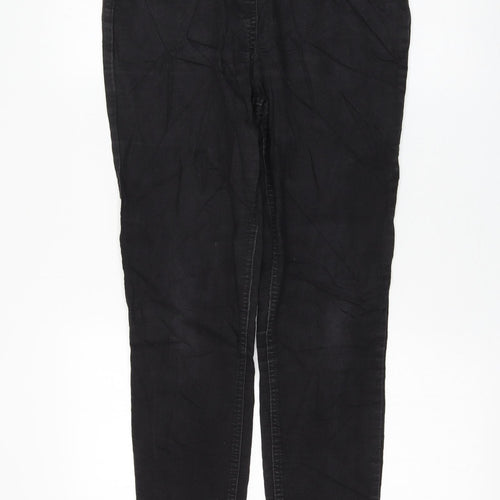 TU Womens Black Cotton Skinny Jeans Size 12 L30 in Regular