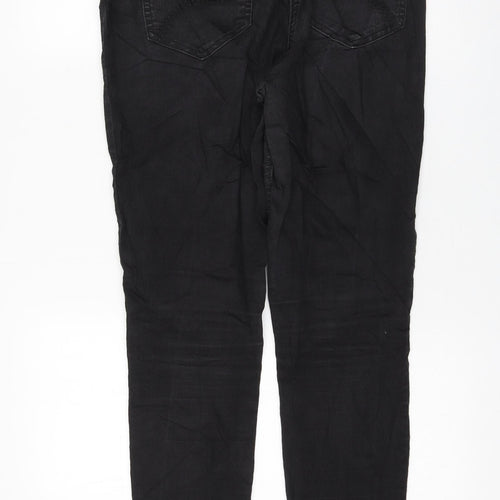 TU Womens Black Cotton Skinny Jeans Size 12 L30 in Regular
