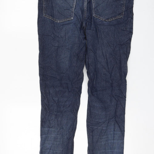 H&M Womens Blue Cotton Skinny Jeans Size 34 in L32 in Regular Zip