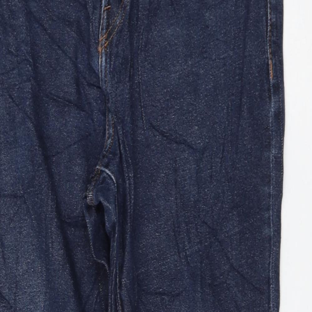 H&M Womens Blue Cotton Skinny Jeans Size 34 in L32 in Regular Zip