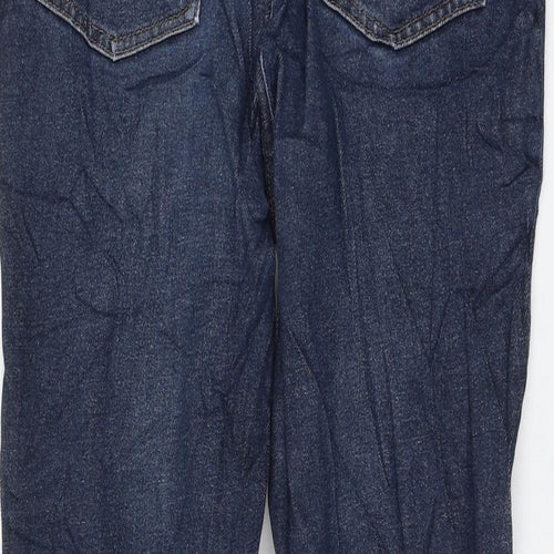 H&M Womens Blue Cotton Skinny Jeans Size 34 in L32 in Regular Zip