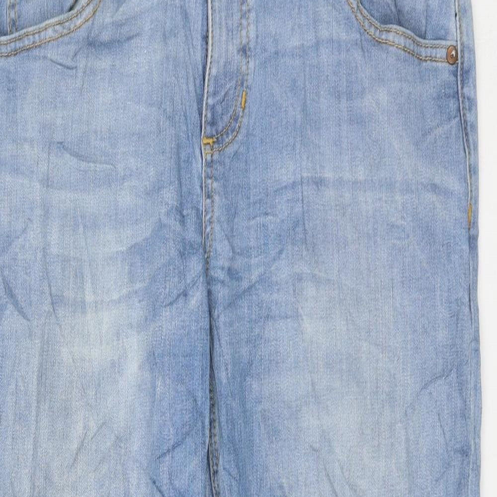 And/Or Womens Blue Cotton Straight Jeans Size 32 in L27 in Regular Zip