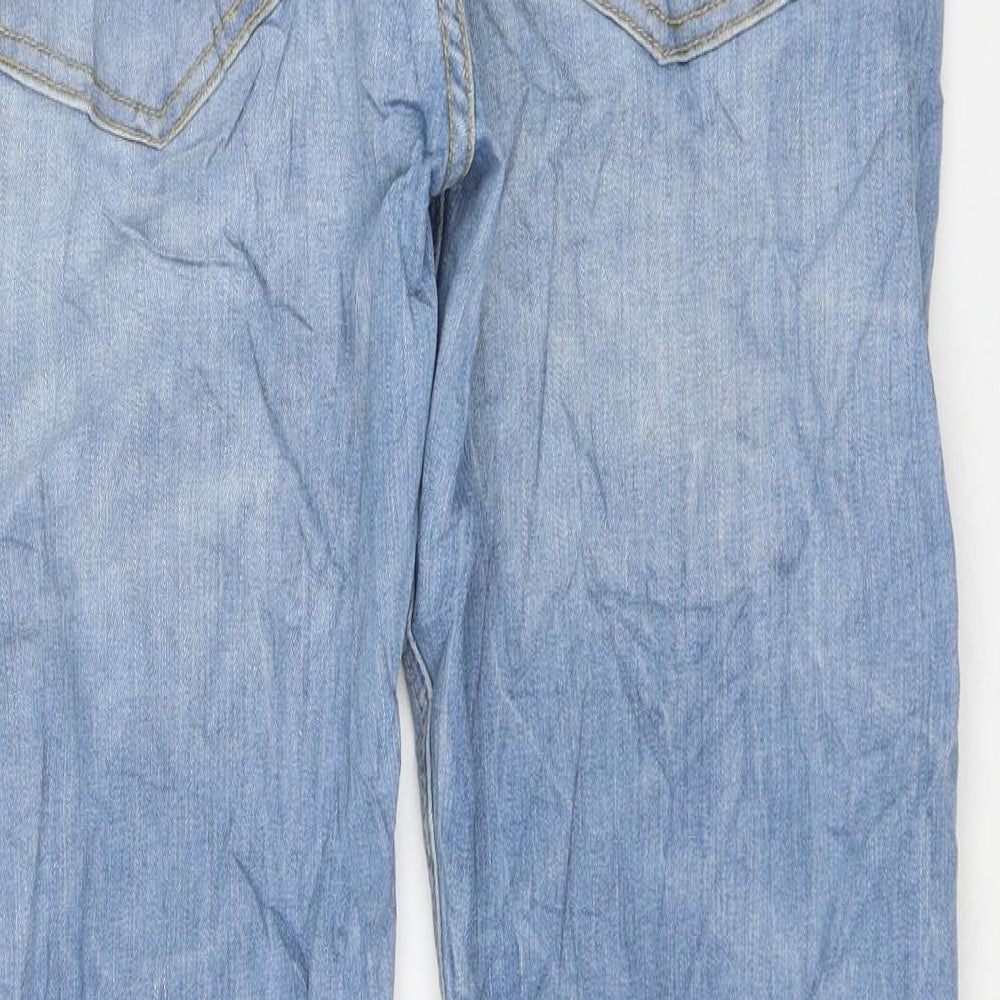 And/Or Womens Blue Cotton Straight Jeans Size 32 in L27 in Regular Zip