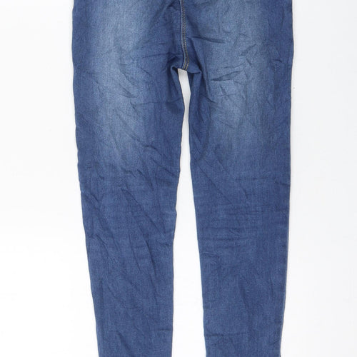 George Girls Blue Cotton Jegging Jeans Size 9-10 Years Regular Pullover
